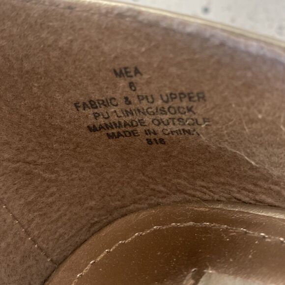 Steve Madden MEA Gold Bling Platform Stiletto Heels Ankle Strap Size Size 6 - Picture 5 of 12